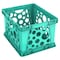 Storex Large File Crate, Teal 61670U03C - alternate 1